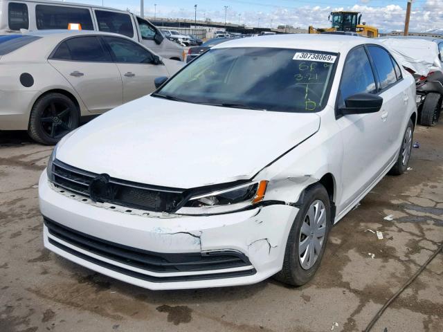 3VW1K7AJ1FM294249 - 2015 VOLKSWAGEN JETTA BASE WHITE photo 2