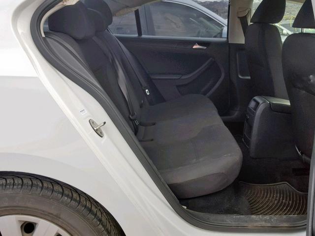 3VW1K7AJ1FM294249 - 2015 VOLKSWAGEN JETTA BASE WHITE photo 6