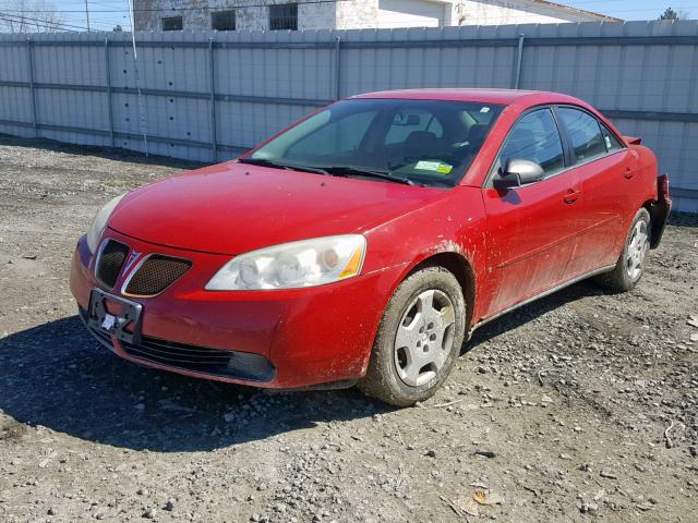 1G2ZF55B564148969 - 2006 PONTIAC G6 SE RED photo 2