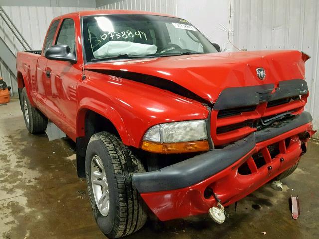 1D7HG32NX3S155811 - 2003 DODGE DAKOTA SPO RED photo 1