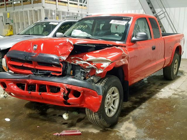 1D7HG32NX3S155811 - 2003 DODGE DAKOTA SPO RED photo 2