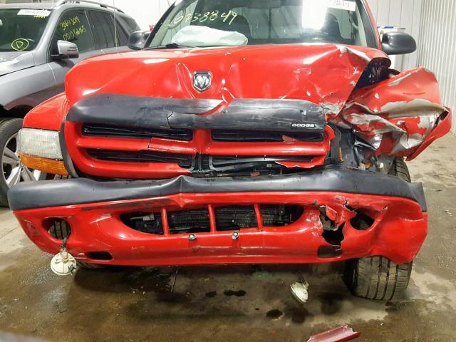 1D7HG32NX3S155811 - 2003 DODGE DAKOTA SPO RED photo 9