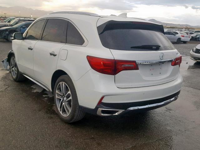 5FRYD3H81HB007053 - 2017 ACURA MDX ADVANC WHITE photo 3