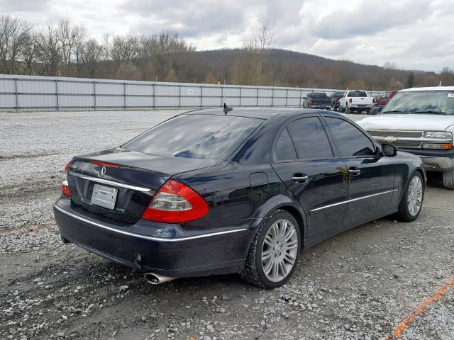 WDBUF56X47B078070 - 2007 MERCEDES-BENZ E 350 BLACK photo 4