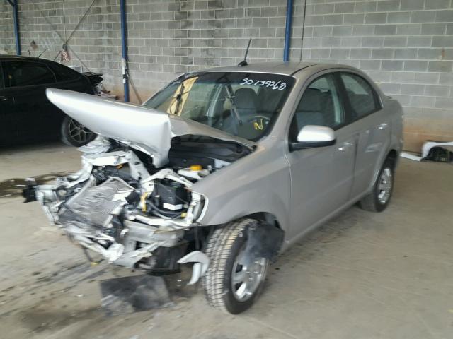 KL1TD5DE3BB190542 - 2011 CHEVROLET AVEO LS SILVER photo 2