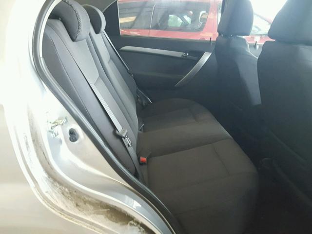 KL1TD5DE3BB190542 - 2011 CHEVROLET AVEO LS SILVER photo 6