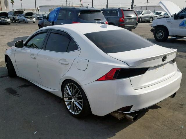 JTHBF1D26F5073277 - 2015 LEXUS IS 250 WHITE photo 3