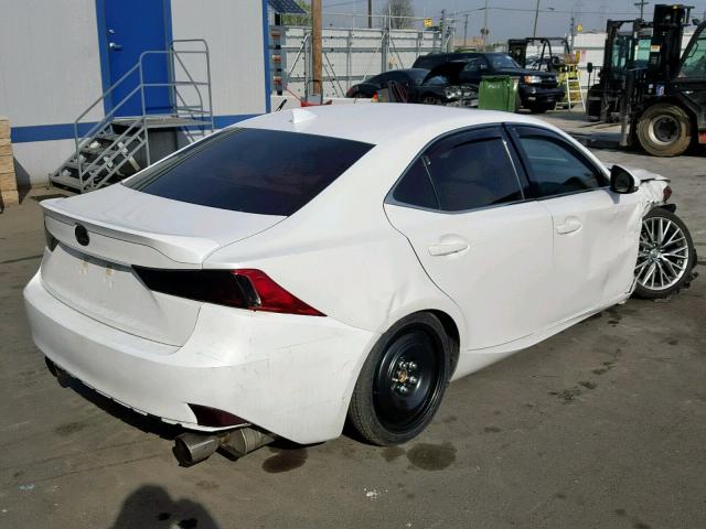 JTHBF1D26F5073277 - 2015 LEXUS IS 250 WHITE photo 4