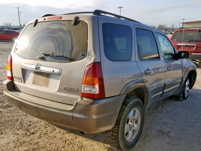 4F2YU081X2KM30940 - 2002 MAZDA TRIBUTE LX GOLD photo 4