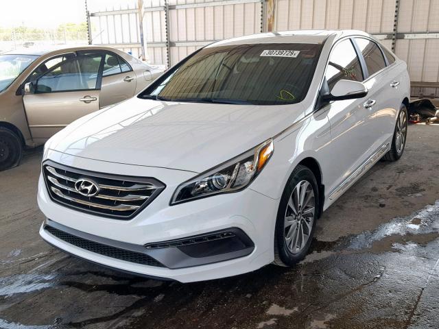 5NPE34AF9HH503533 - 2017 HYUNDAI SONATA SPO WHITE photo 2