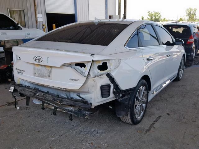 5NPE34AF9HH503533 - 2017 HYUNDAI SONATA SPO WHITE photo 4