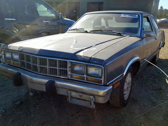 1FABP22B9BK113893 - 1981 FORD FAIRMONT F BLUE photo 2