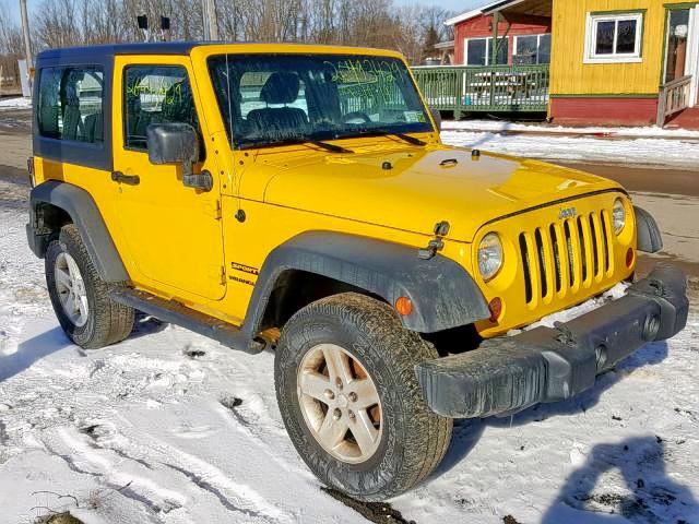 1J4AA2D17BL556690 - 2011 JEEP WRANGLER S YELLOW photo 1