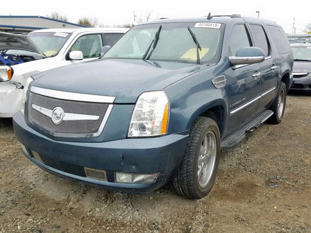 1GYFK66858R147808 - 2008 CADILLAC ESCALADE E BLUE photo 2