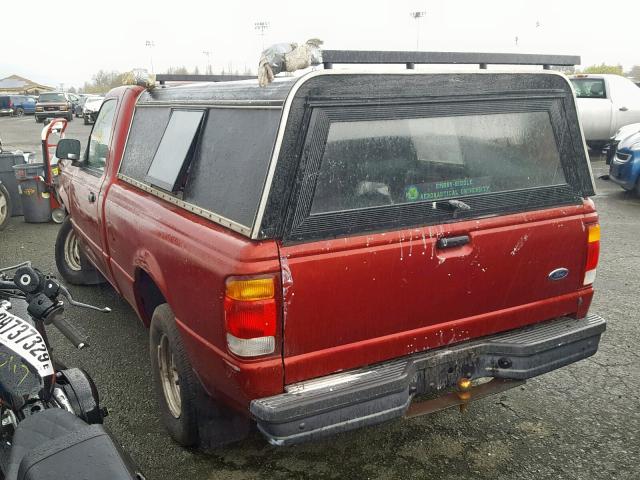 1FTYR10CXWUA73838 - 1998 FORD RANGER RED photo 3