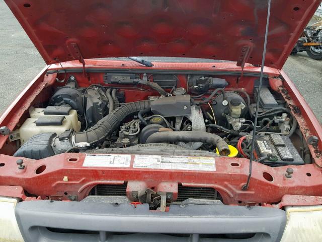 1FTYR10CXWUA73838 - 1998 FORD RANGER RED photo 7