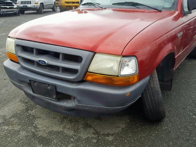 1FTYR10CXWUA73838 - 1998 FORD RANGER RED photo 9