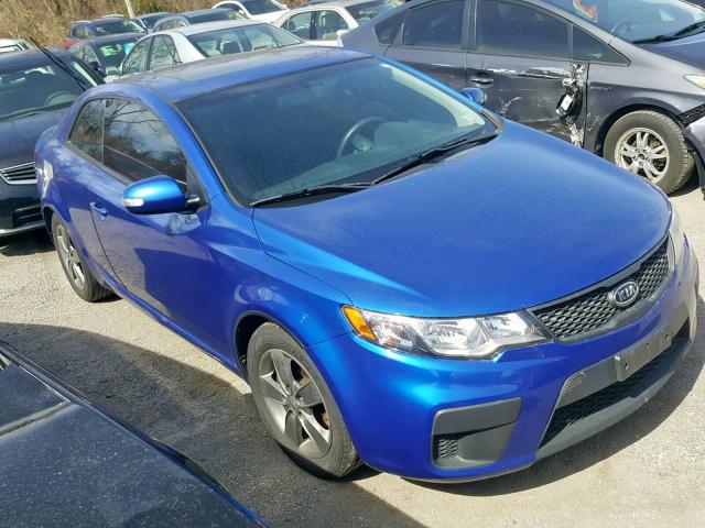 KNAFU6A27A5292555 - 2010 KIA FORTE EX BLUE photo 1