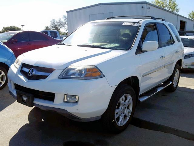 2HNYD18945H529187 - 2005 ACURA MDX TOURIN WHITE photo 2