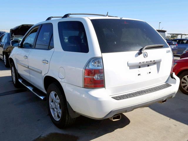 2HNYD18945H529187 - 2005 ACURA MDX TOURIN WHITE photo 3