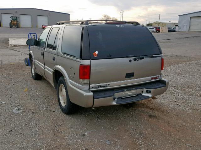 1GKCS13W7Y2307215 - 2000 GMC JIMMY GOLD photo 3