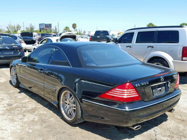 WDBPJ75JX4A041689 - 2004 MERCEDES-BENZ CL 500 BLACK photo 3