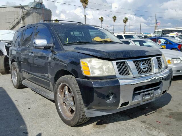 5N1AA08A85N704435 - 2005 NISSAN ARMADA SE BLACK photo 1