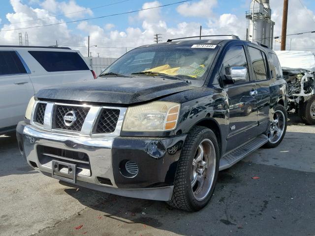 5N1AA08A85N704435 - 2005 NISSAN ARMADA SE BLACK photo 2