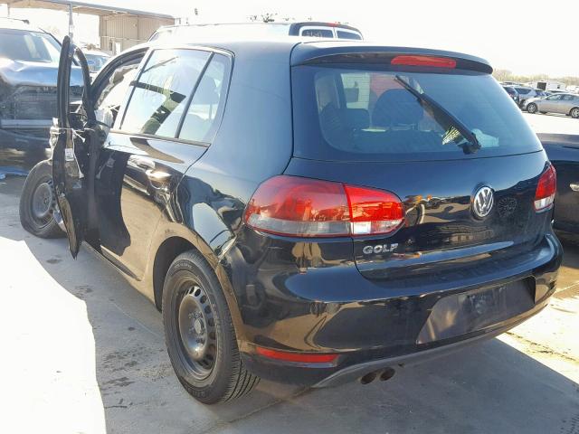 WVWDB7AJ2DW132806 - 2013 VOLKSWAGEN GOLF 黑色 照片 3