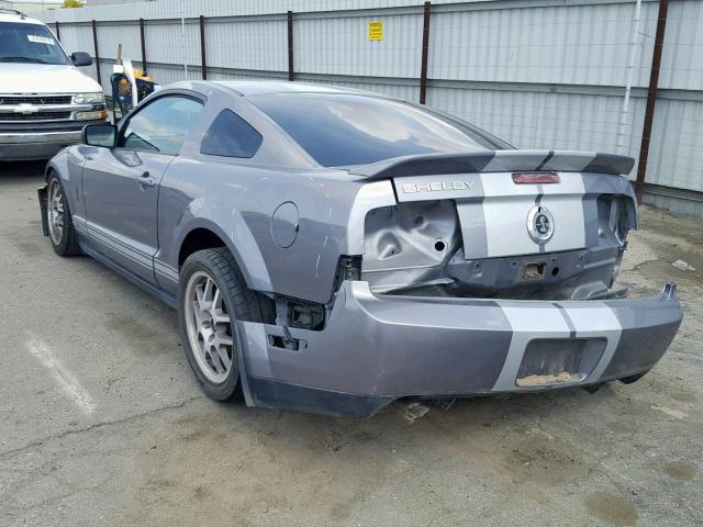 1ZVHT88SX75232954 - 2007 FORD MUSTANG SH GRAY photo 3