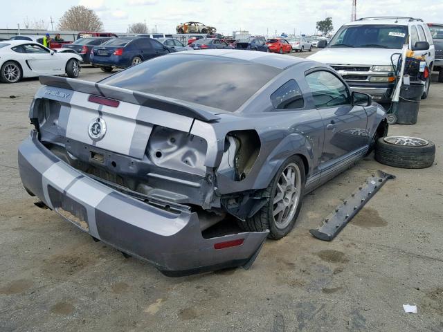 1ZVHT88SX75232954 - 2007 FORD MUSTANG SH GRAY photo 4