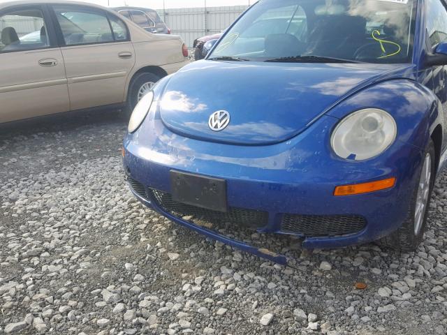 3VWPG31Y18M408710 - 2008 VOLKSWAGEN NEW BEETLE ლურჯი ფოტო 9