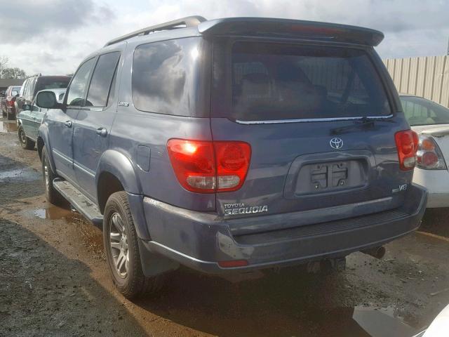 5TDZT38A35S249460 - 2005 TOYOTA SEQUOIA LI BLUE photo 3