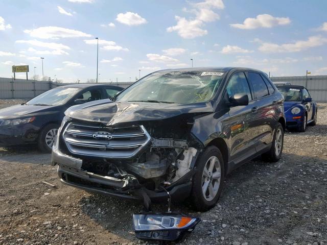 2FMPK3G97GBB83772 - 2016 FORD EDGE SE SILVER photo 2