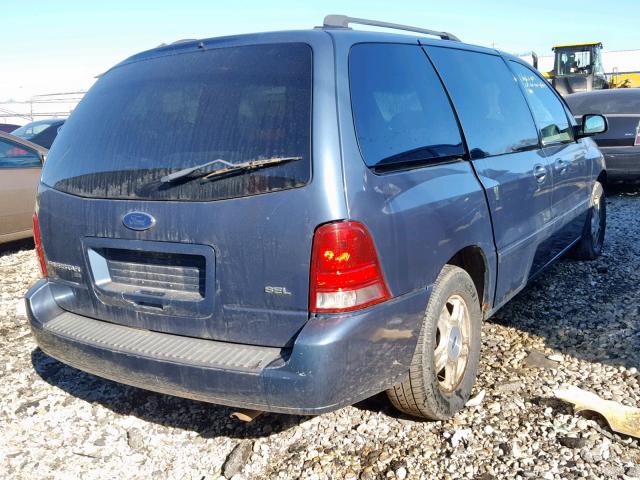 2FMZA522X6BA42727 - 2006 FORD FREESTAR S BLUE photo 4