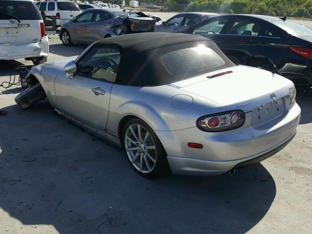 JM1NC25F860113404 - 2006 MAZDA MX-5 MIATA SILVER photo 3