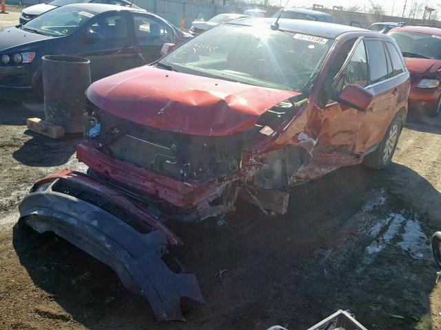 2FMDK49C18BB24459 - 2008 FORD EDGE LIMIT RED photo 2