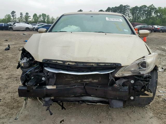 1C3BC1FG3BN504191 - 2011 CHRYSLER 200 TOURIN TAN photo 9