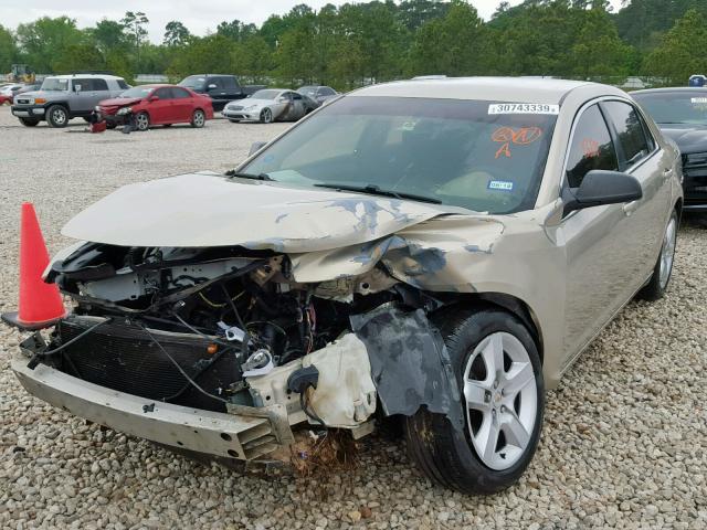 1G1ZB5EB2AF308416 - 2010 CHEVROLET MALIBU LS TAN photo 2