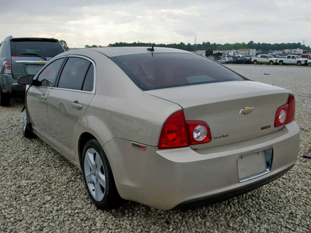 1G1ZB5EB2AF308416 - 2010 CHEVROLET MALIBU LS TAN photo 3