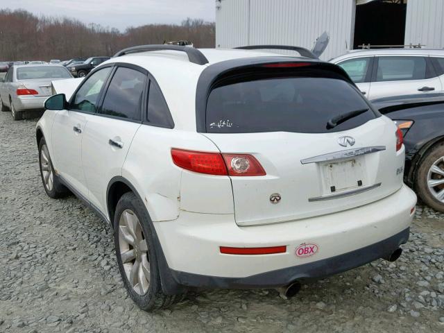 JNRAS08W53X203193 - 2003 INFINITI FX35 WHITE photo 3