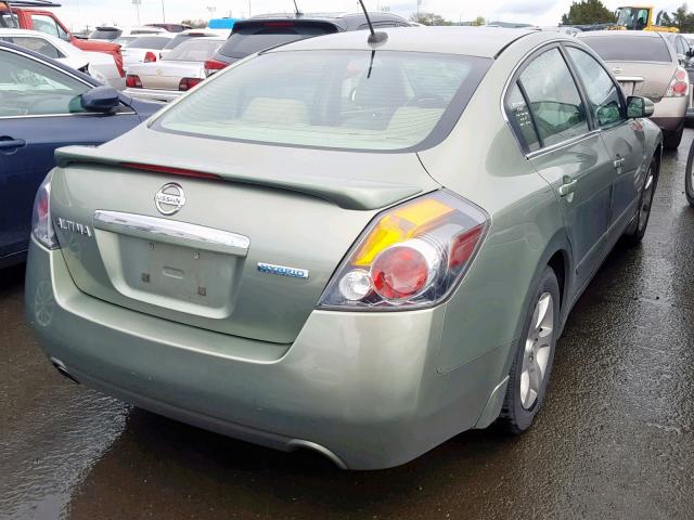 1N4CL21E78C257442 - 2008 NISSAN ALTIMA HYB GREEN photo 4