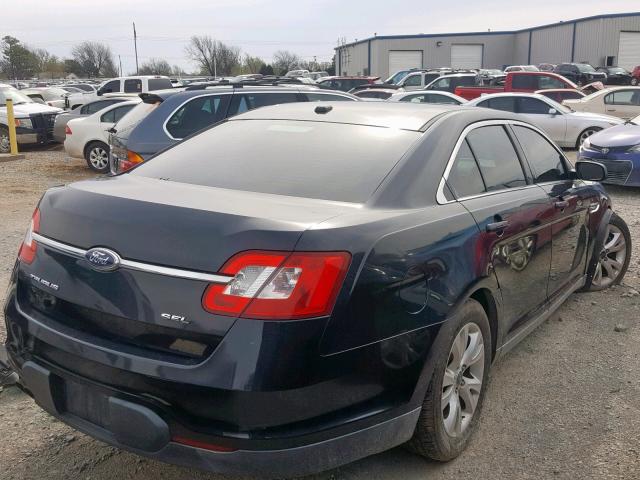 1FAHP2EW2BG154300 - 2011 FORD TAURUS SEL BLACK photo 4