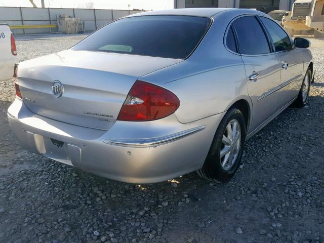 2G4WD562X51201643 - 2005 BUICK LACROSSE C SILVER photo 4