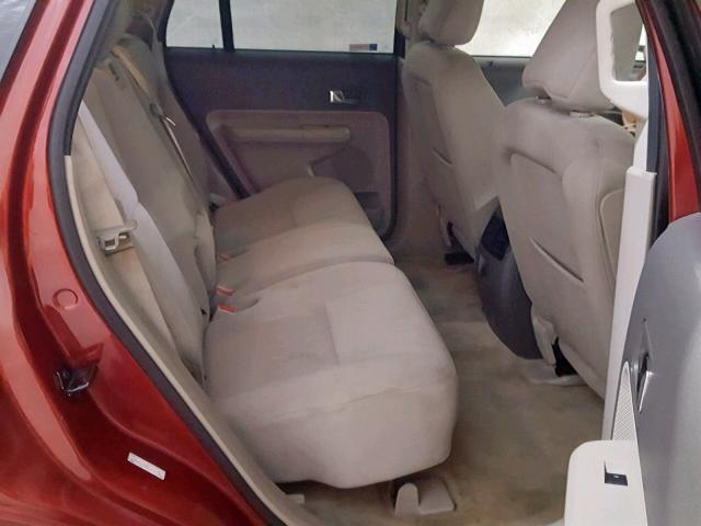 2FMDK48C88BA39927 - 2008 FORD EDGE SEL MAROON photo 6