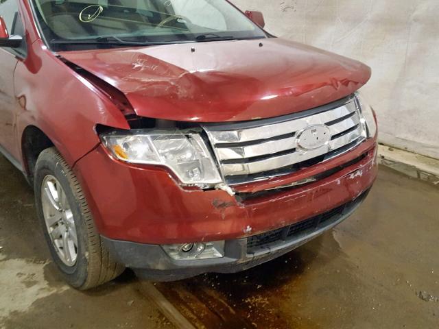 2FMDK48C88BA39927 - 2008 FORD EDGE SEL MAROON photo 9