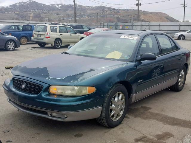 2G4WF5214W1505379 - 1998 BUICK REGAL GS GREEN photo 2