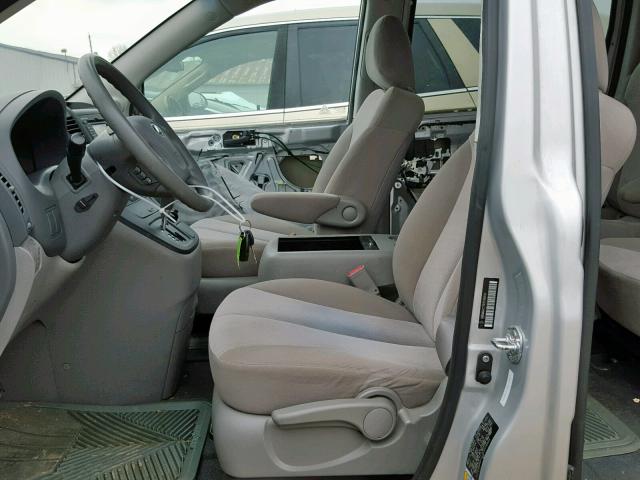 KNDMG4C75E6538050 - 2014 KIA SEDONA LX SILVER photo 5