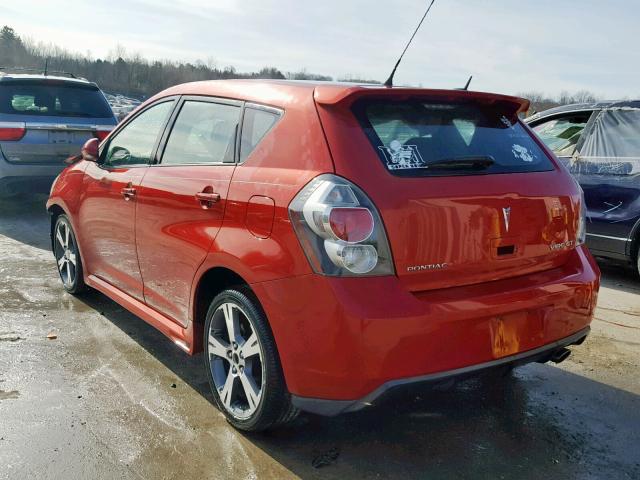 5Y2SR67049Z412910 - 2009 PONTIAC VIBE GT RED photo 3