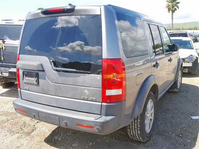 SALAE25498A448880 - 2008 LAND ROVER LR3 SE GRAY photo 4